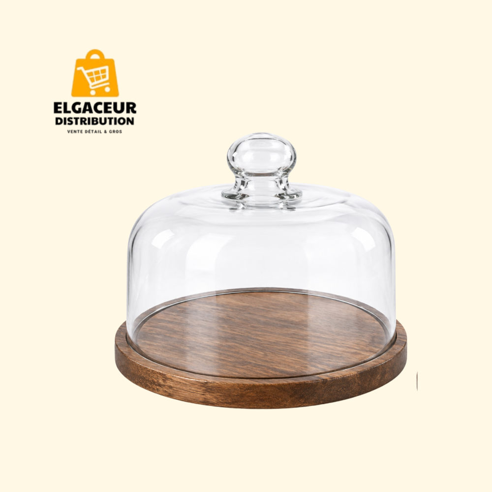 Cloche à Gâteau en Verre