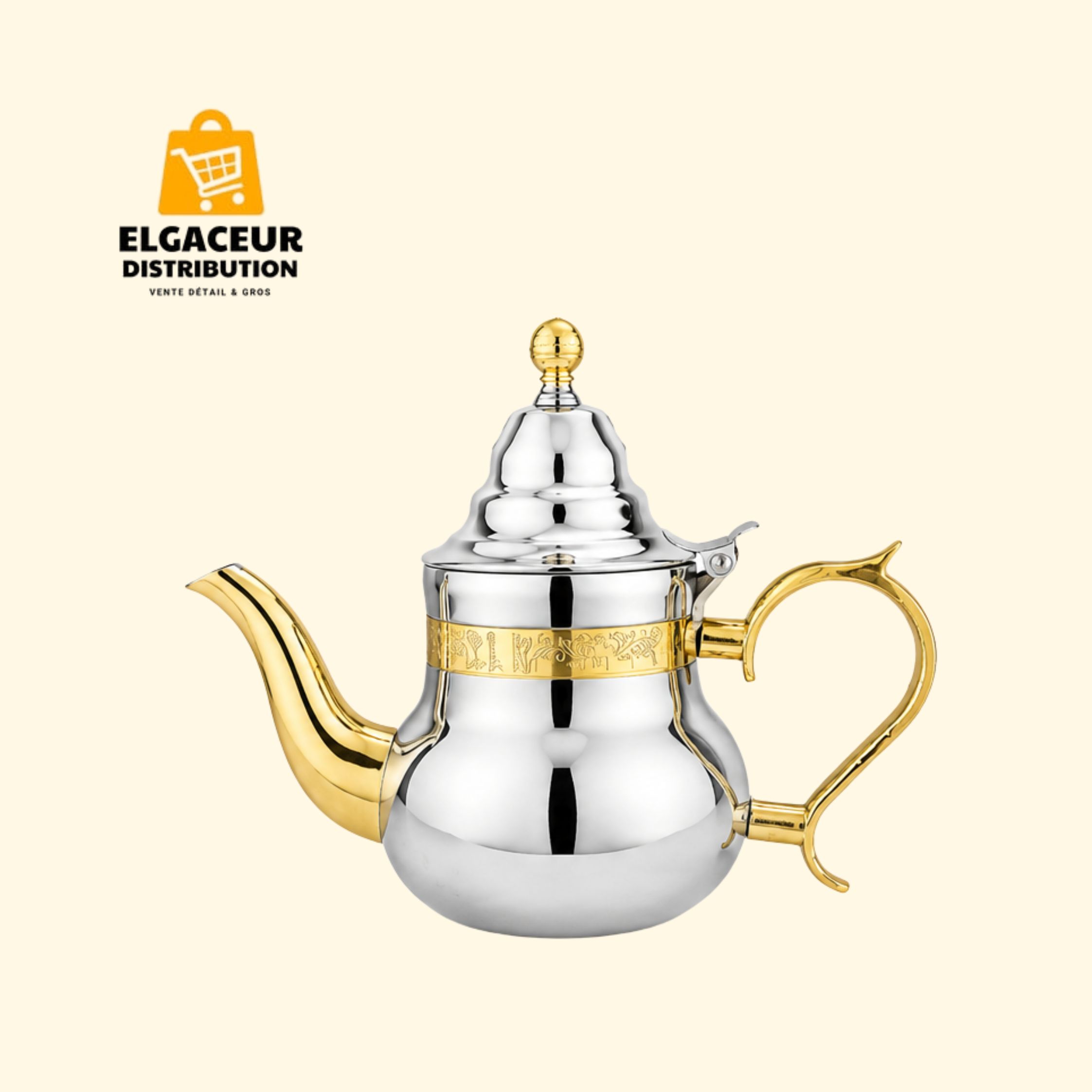 Théière marocaine inox 0,6 L