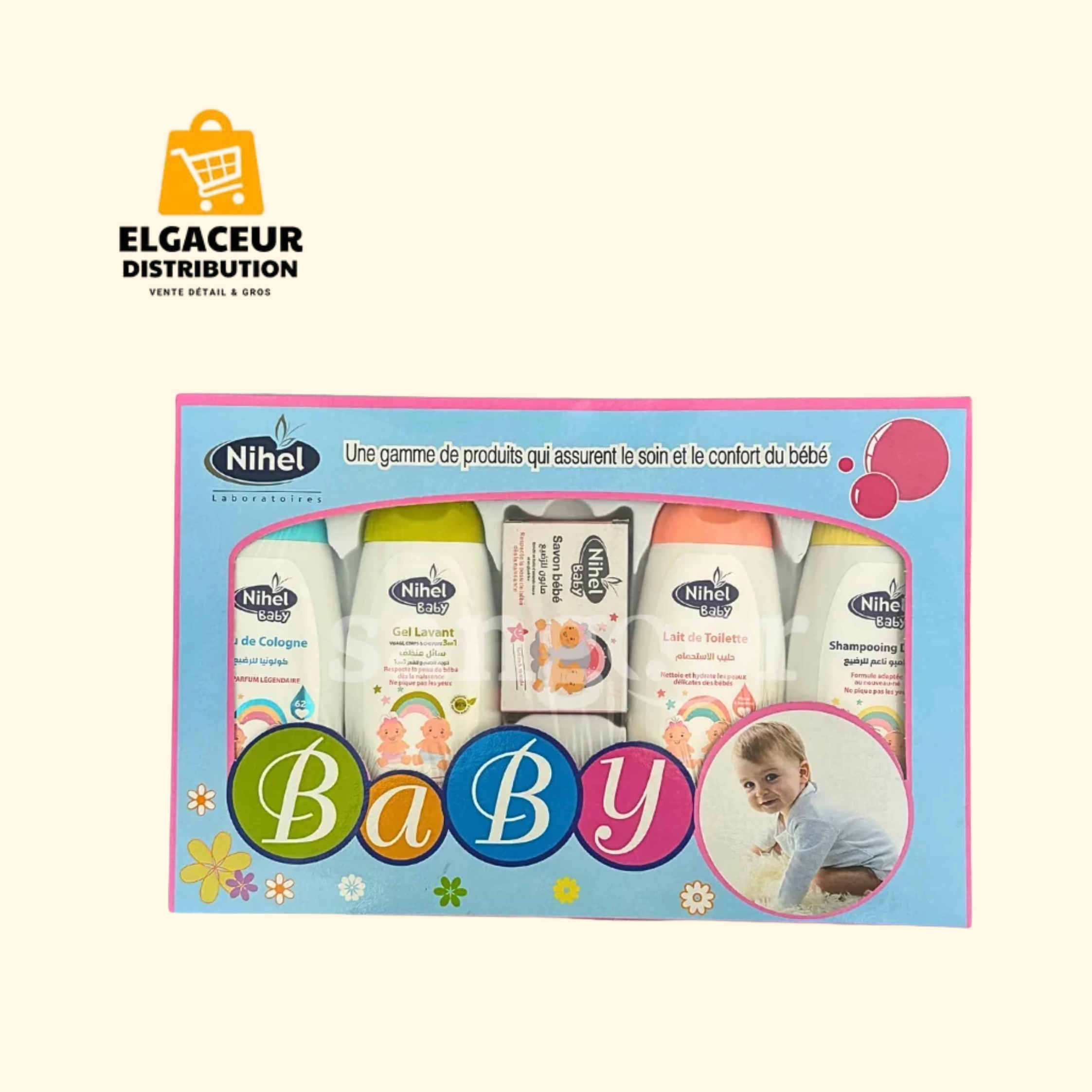 Coffret Soin et Toilette Bébé "Nihel Baby"