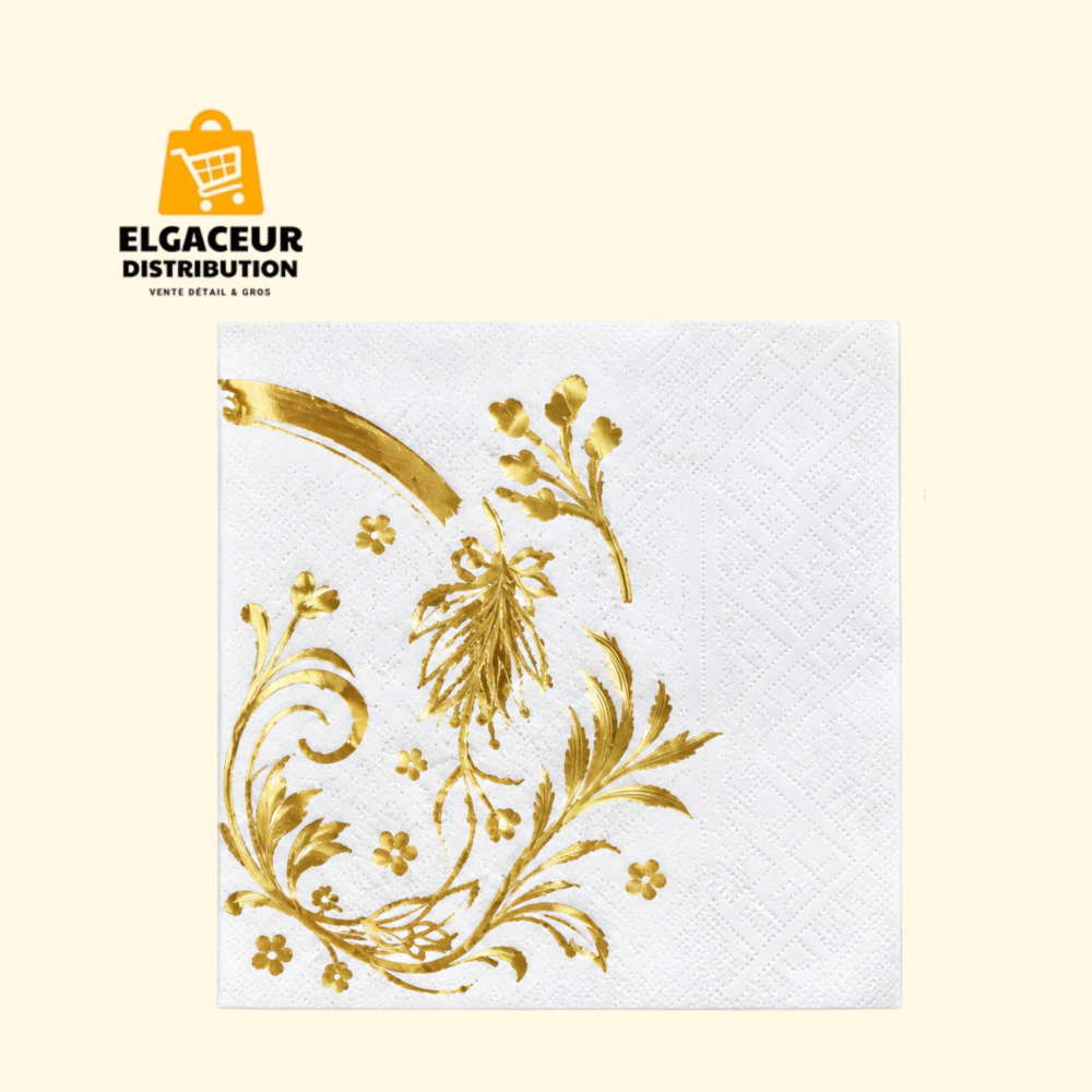 Serviettes décorées 20 pièces