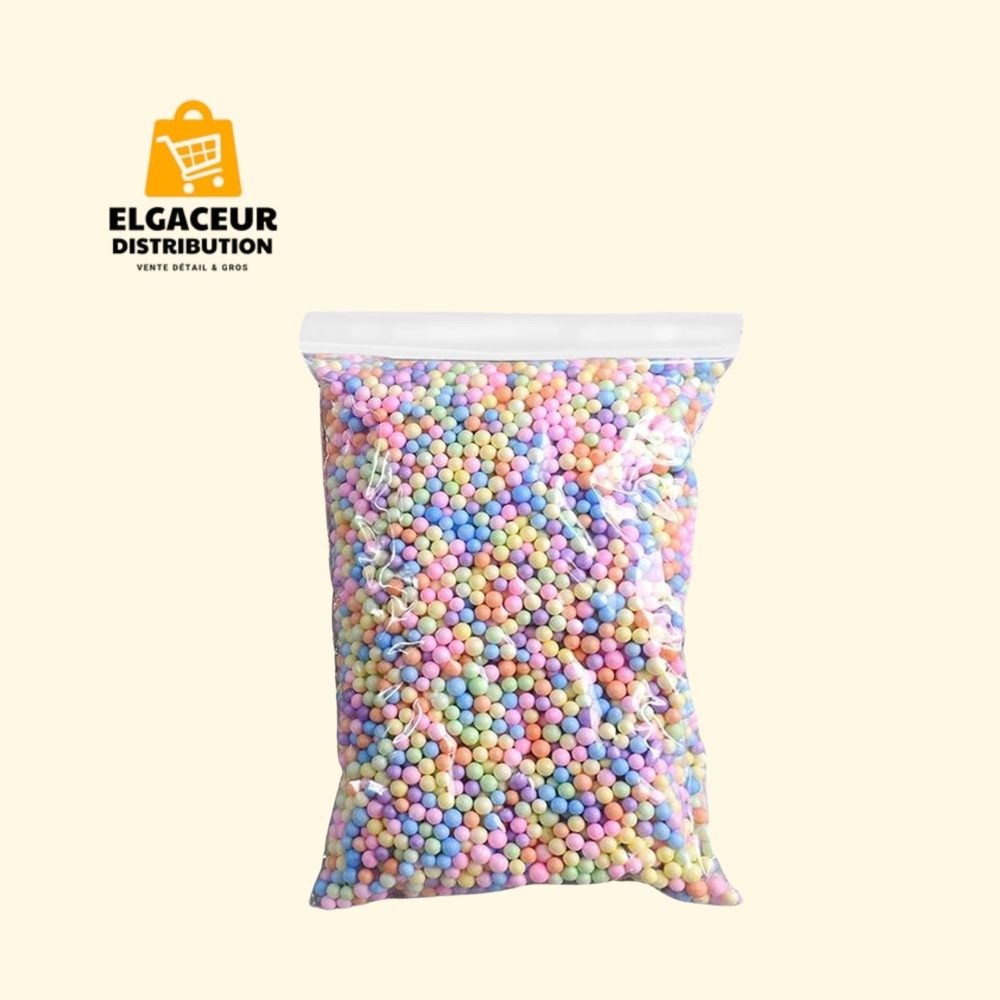 Billes de polystyrène colorées