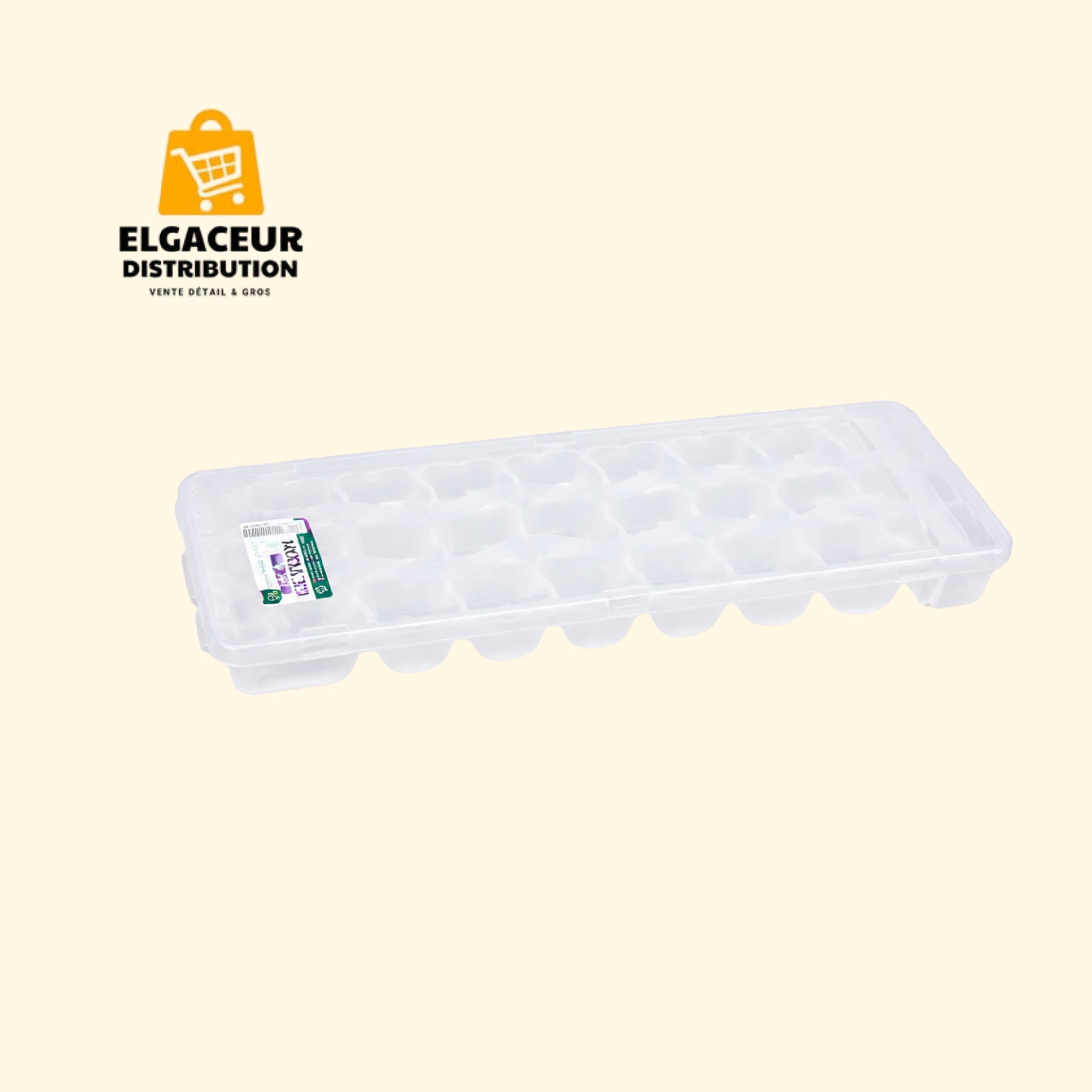 Bac à glaçons avec couvercle