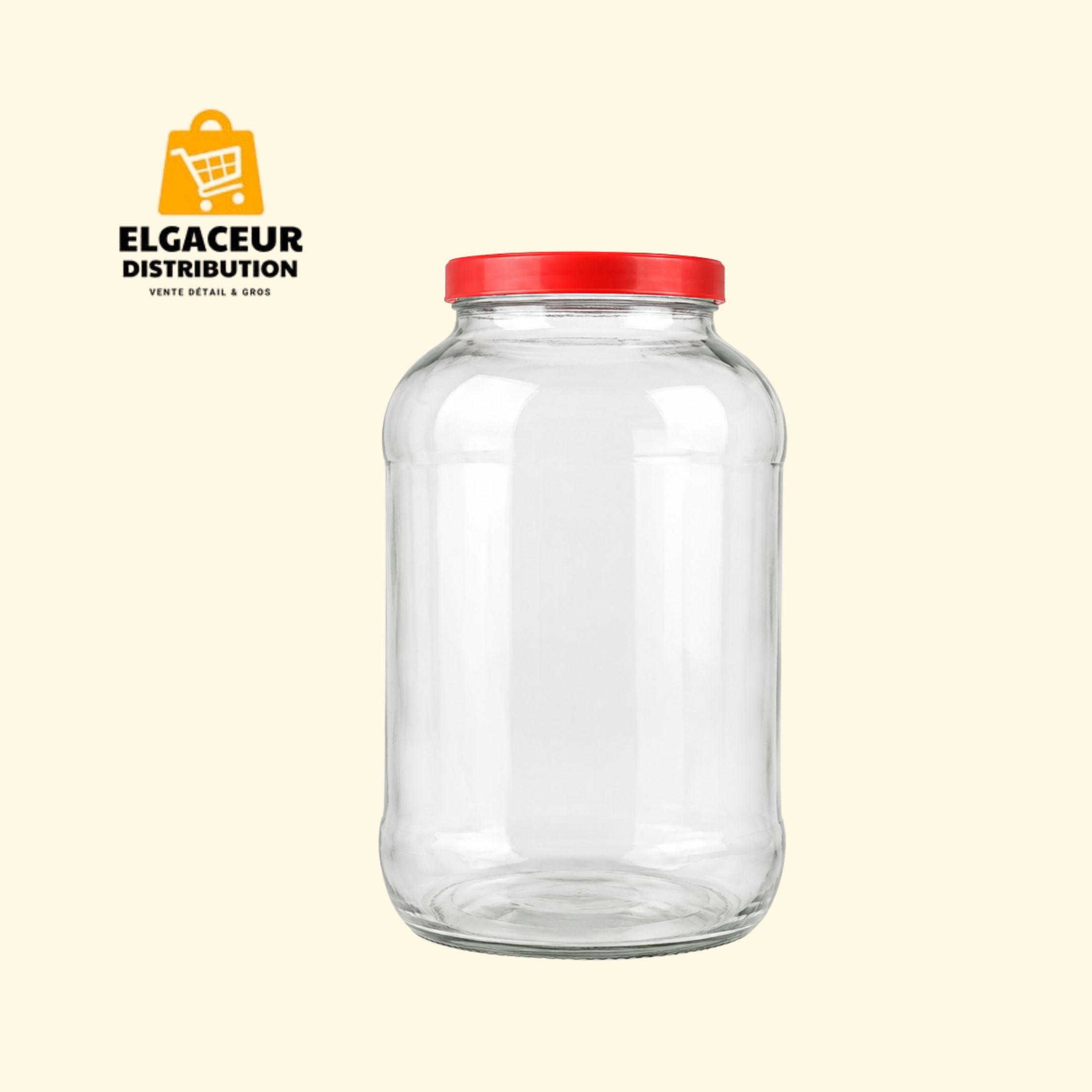 Bocal en verre 8 L