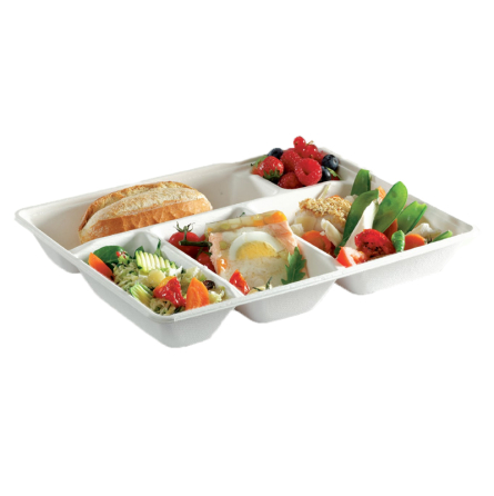 Assiettes jetables rectangulaires 20 pièces