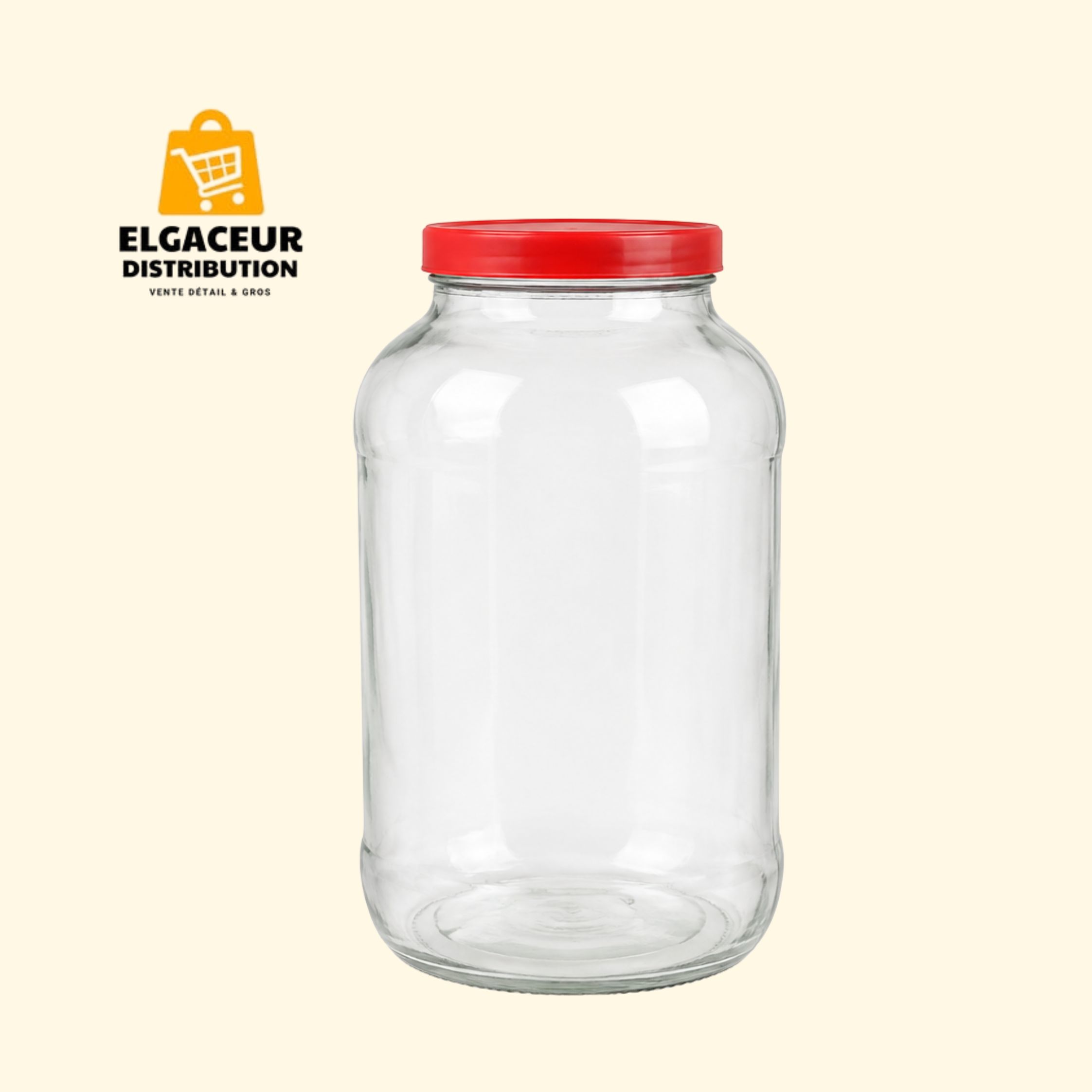 Bocal en verre 8 L