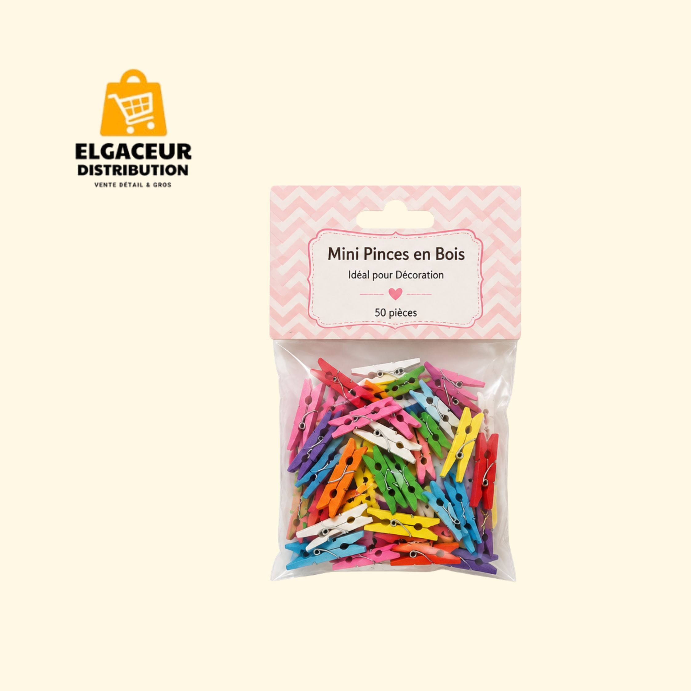 Petites pinces décoratives colorées