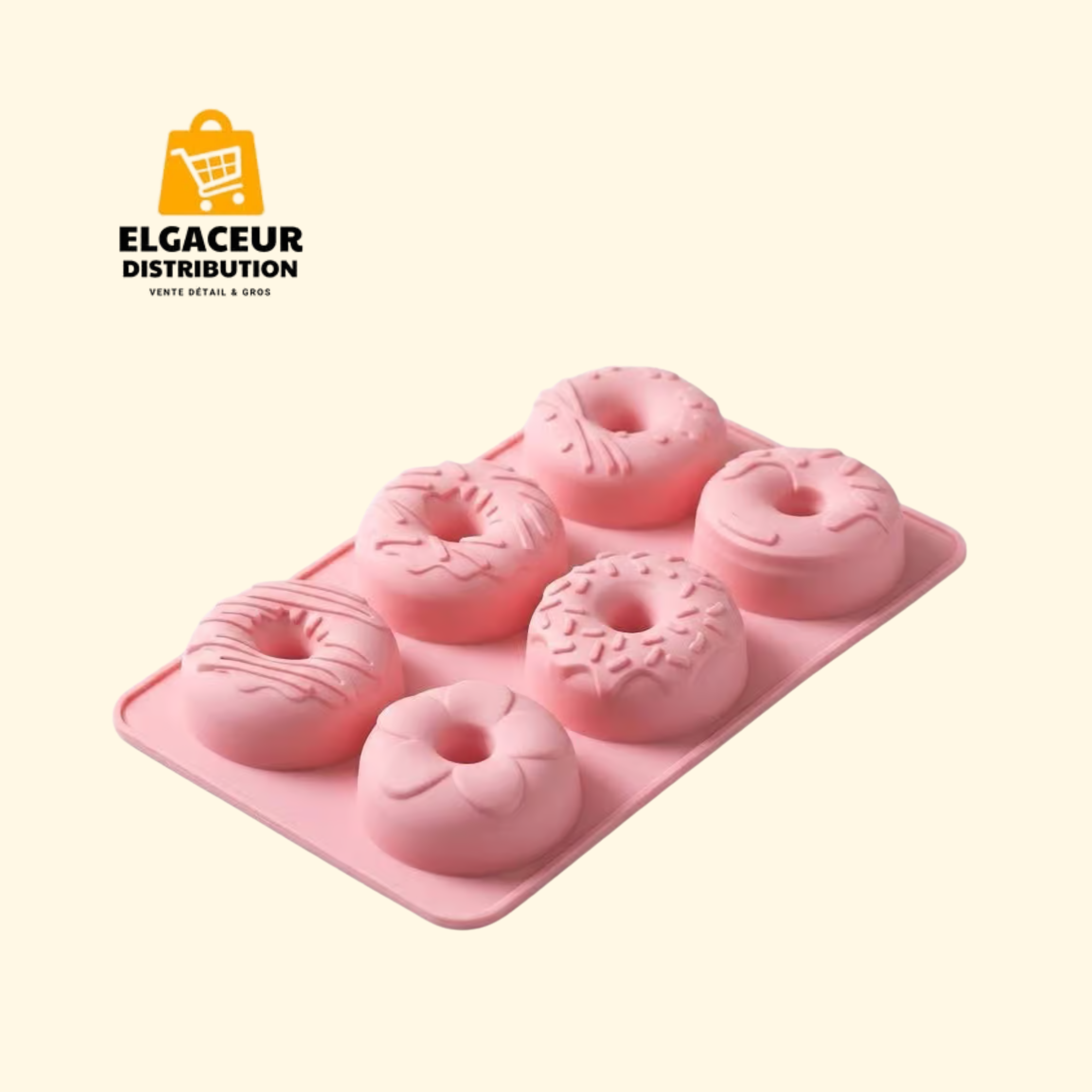 Moule en Silicone Tricolore 6 Cavités