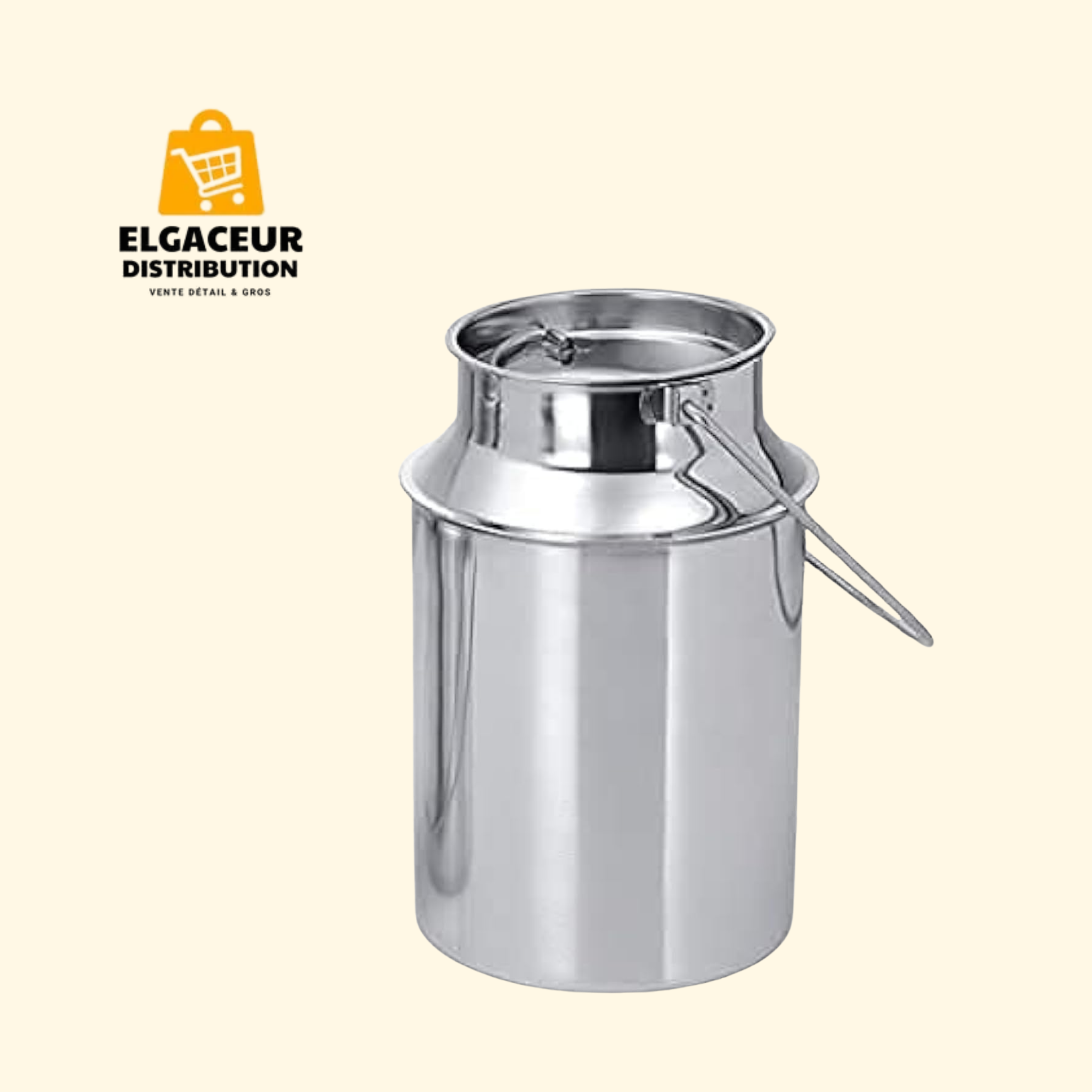 Pot à Lait Traditionnel en Inox