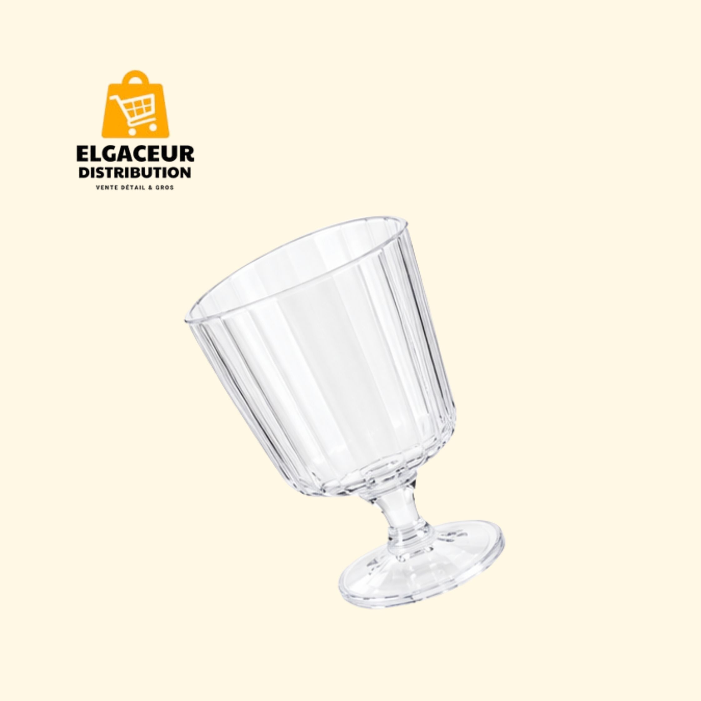 Verrine  Rond en Plastique Transparent