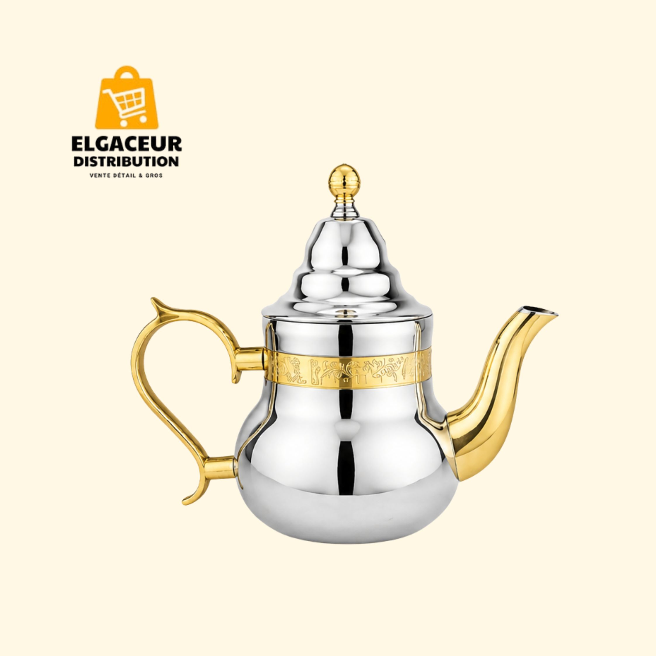 Théière marocaine inox 0,6 L