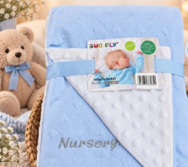 Couverture bébé ultra-douce et rembourrée Bugfly