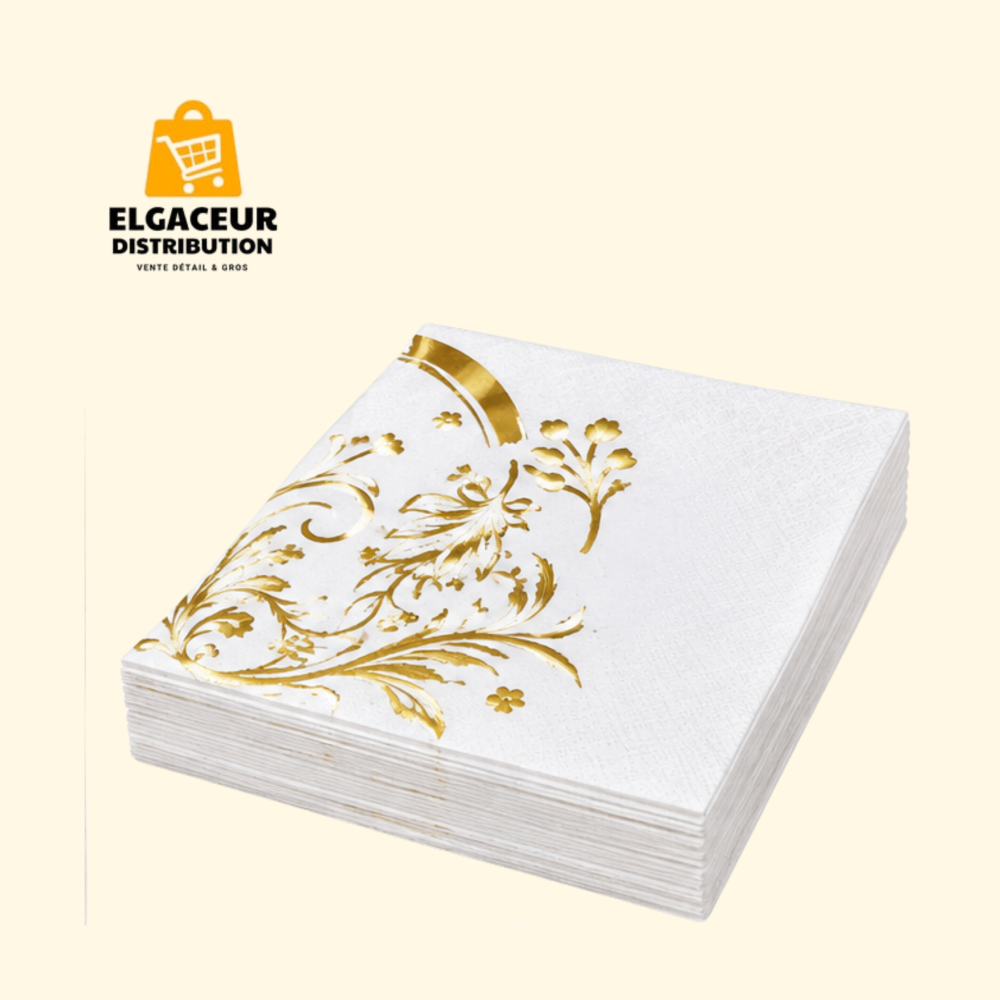 Serviettes décorées 20 pièces