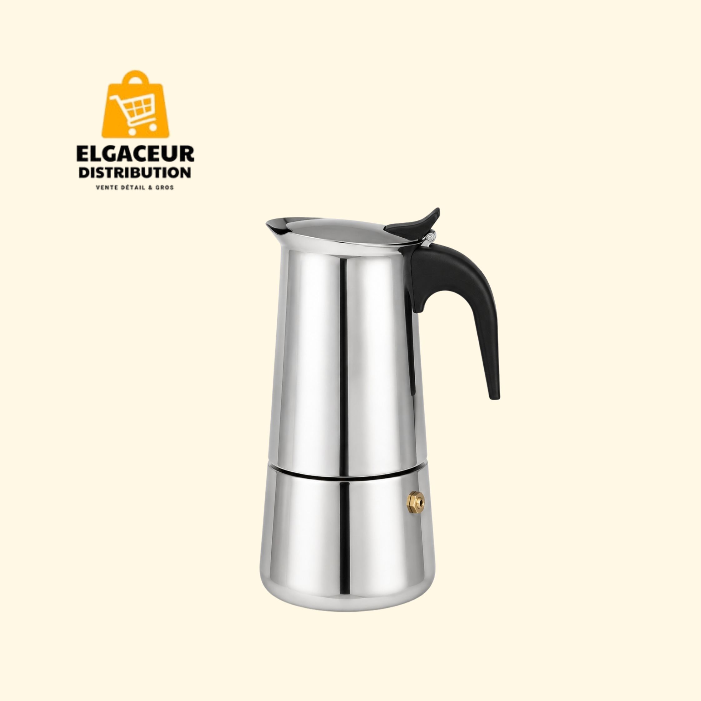 Cafetière italienne inox 12 tasses