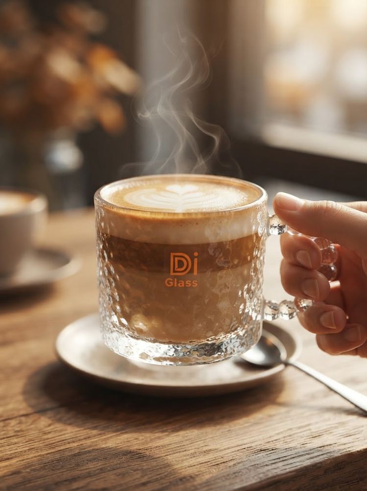 Set de Tasses en Verre Texturé