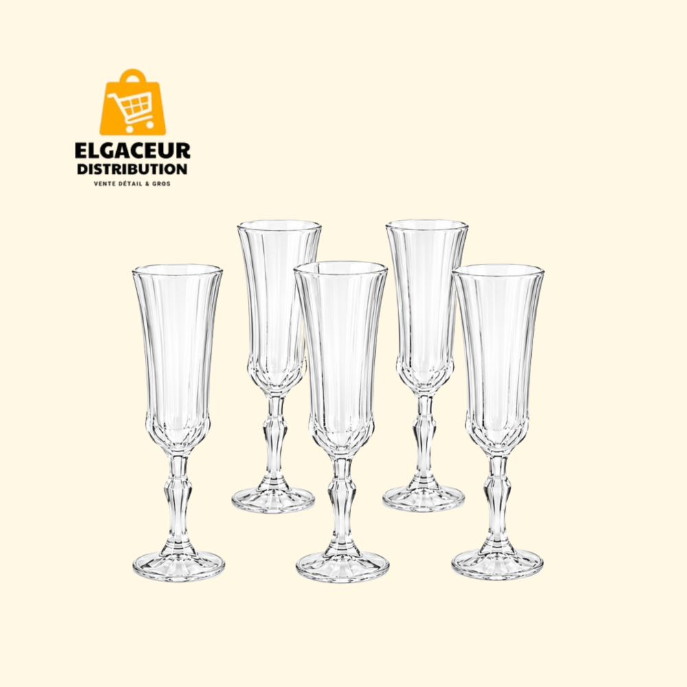 Verres en Verre F229-3 Lot de 6 P