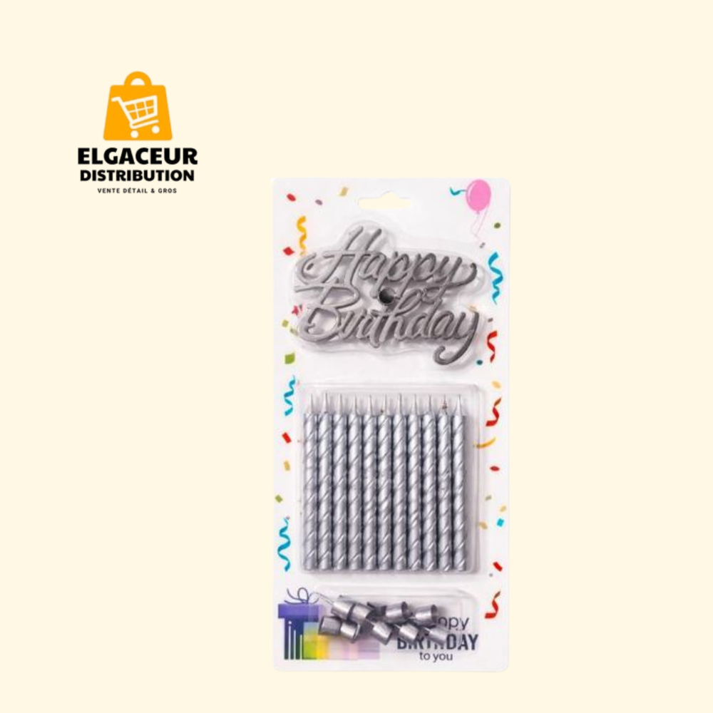 Bougies d’Anniversaire Happy Birthday