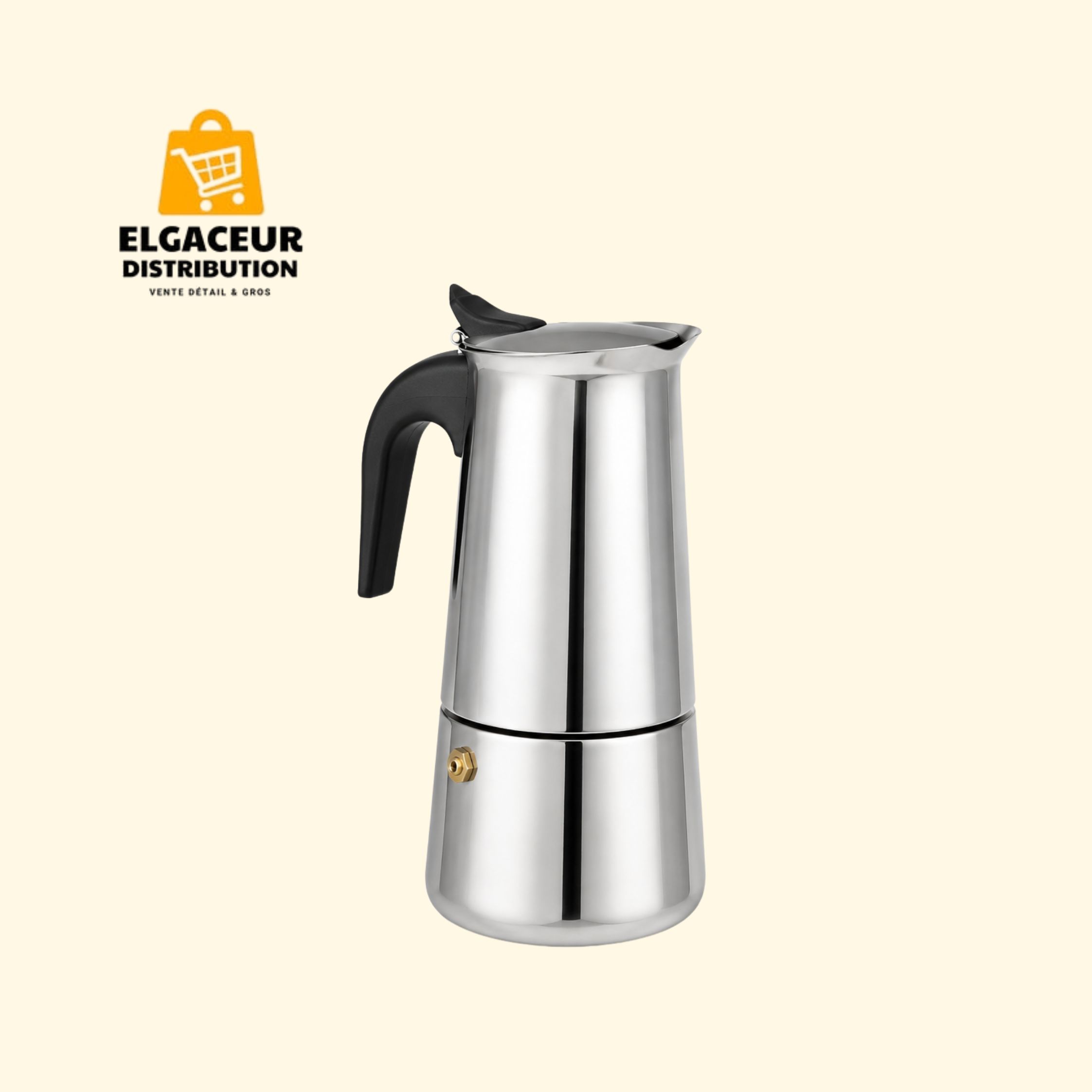 Cafetière italienne inox 12 tasses