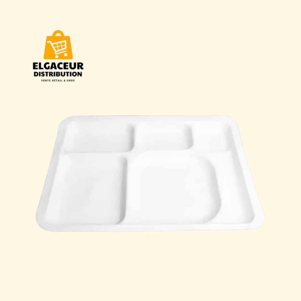 Assiettes jetables rectangulaires 20 pièces