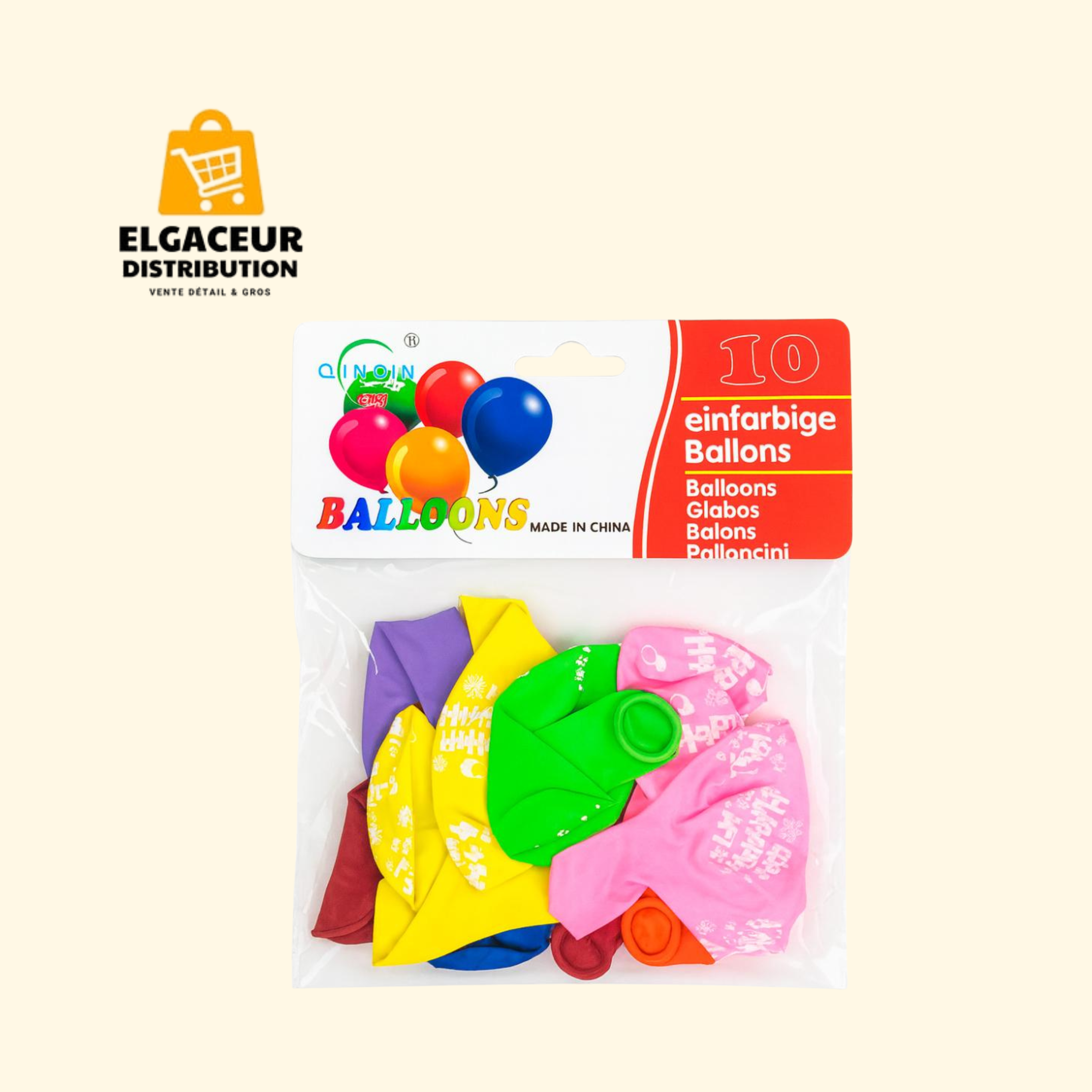 Ballons Qinqin 10 pièces