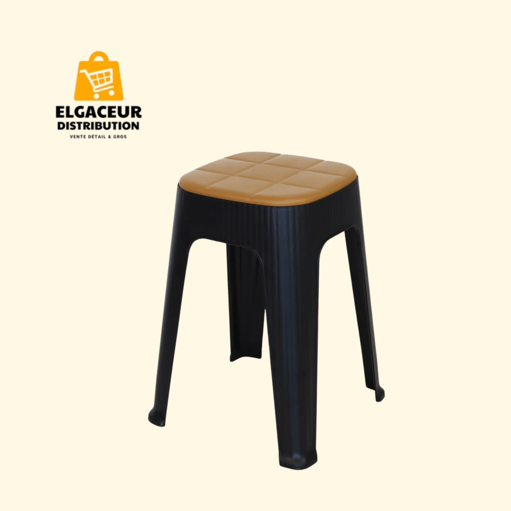 Tabouret Matelassé en Plastique