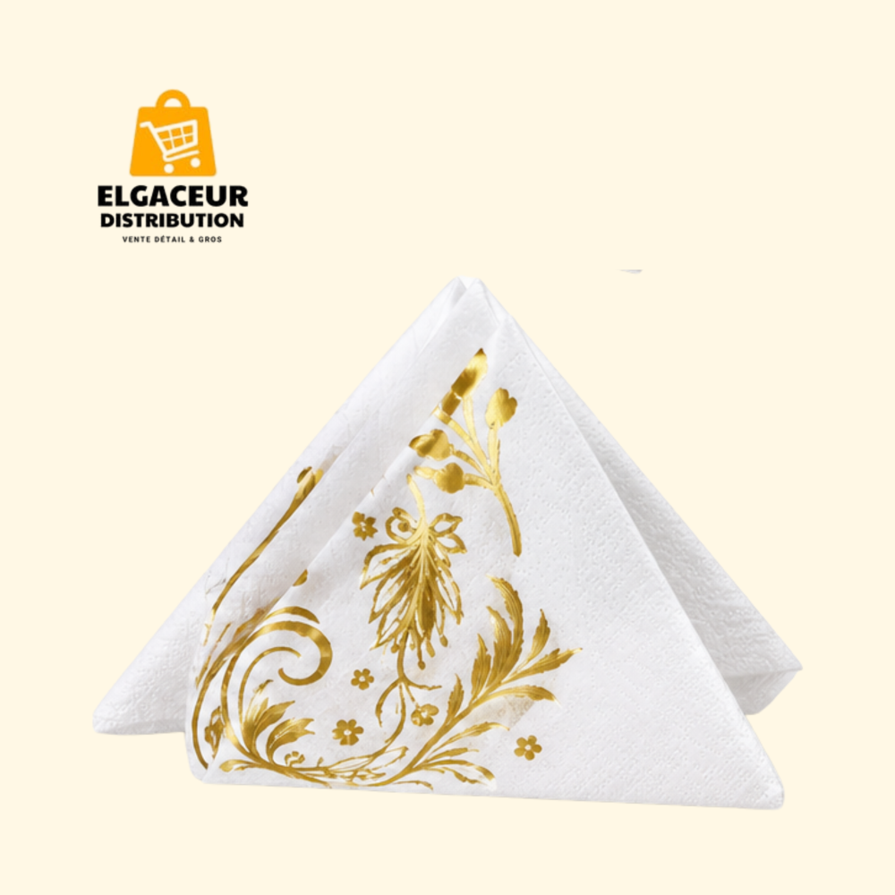 Serviettes décorées 20 pièces