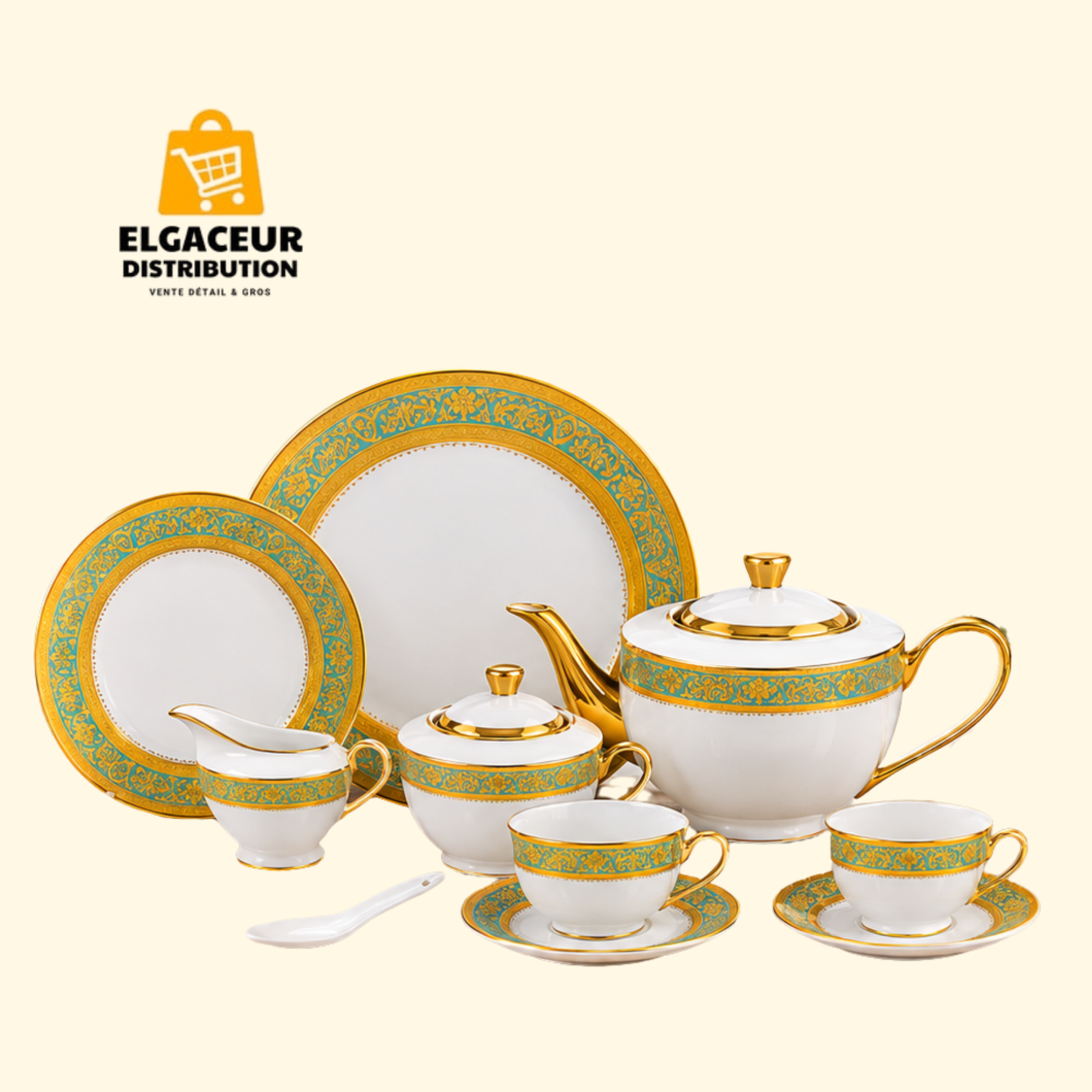 Service de table complet 42 pièces en porcelaine fine Varona