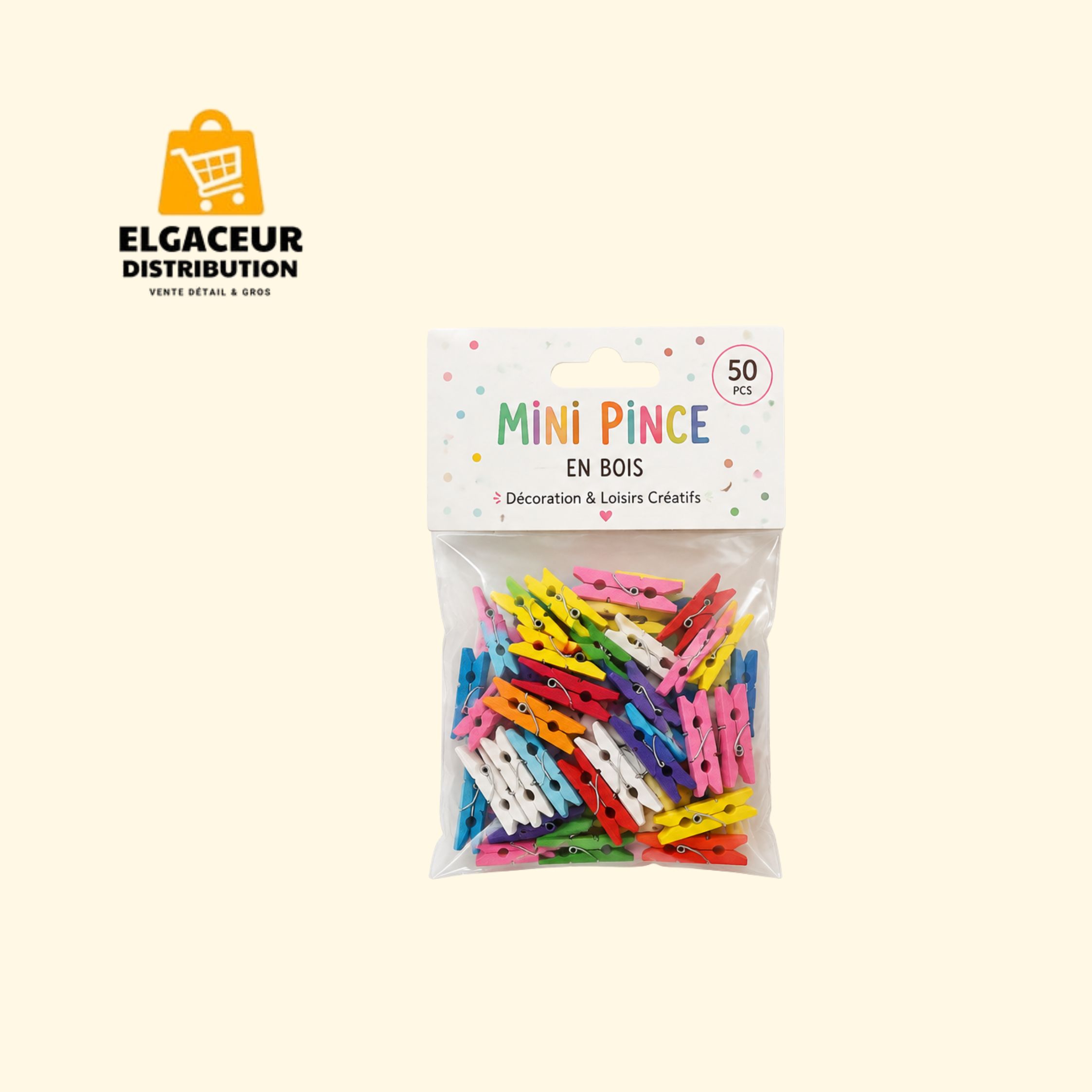 Petites pinces décoratives colorées