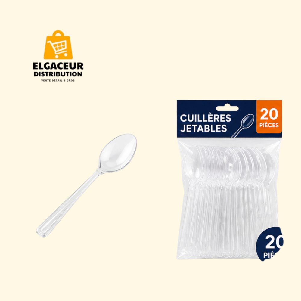 Cuillères jetables 20 pièces